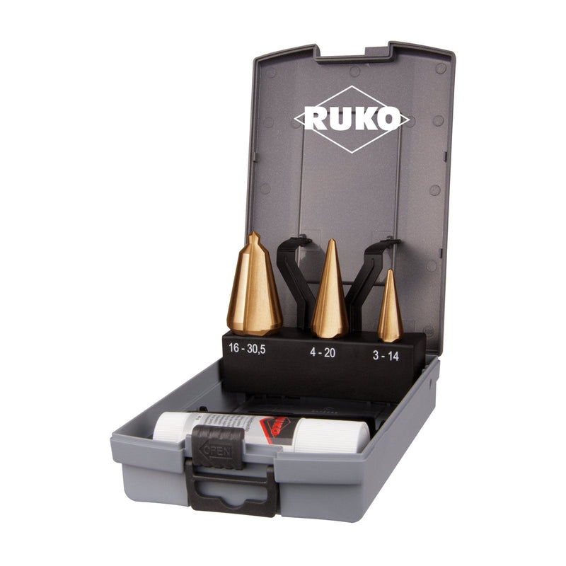 ruko 101020tro set frese coniche hss tin