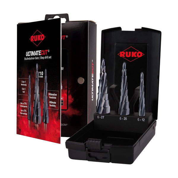 425 - Frese Coniche a Gradino in Acciaio Hss - 6 Beta Utensili 425 - Frese Coniche a Gradino in Acciaio Hss - 6 Beta Utensili