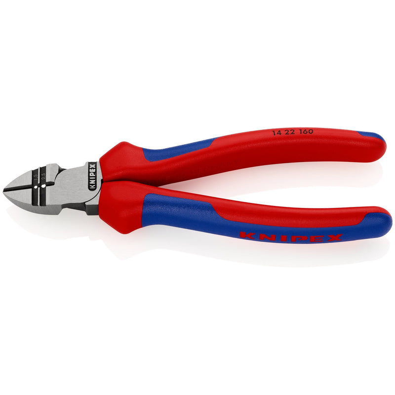 Knipex 1422160 tronchese laterale nero manici bicomponente 14 22 160