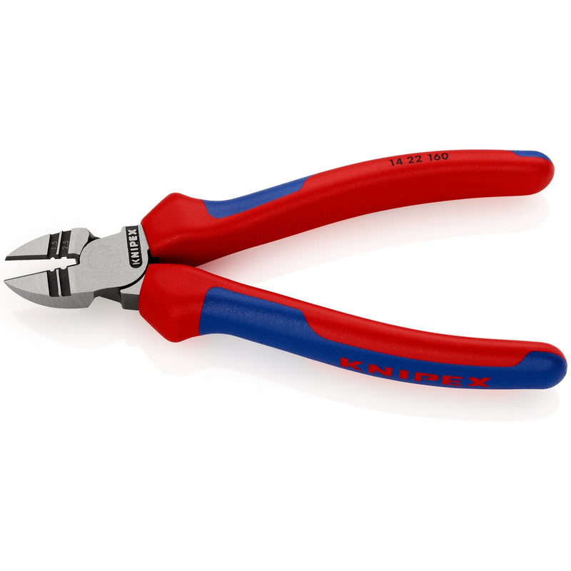 Knipex 1422160 tronchese laterale nero manici bicomponente 14 22 160