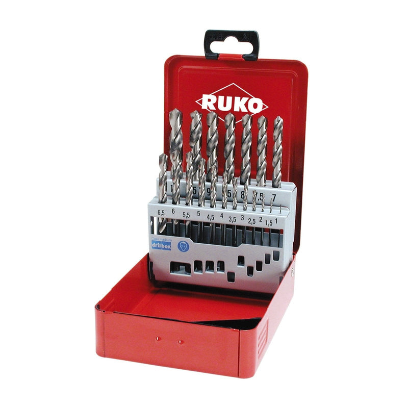 ruko 214214 set punte elicoidali hss