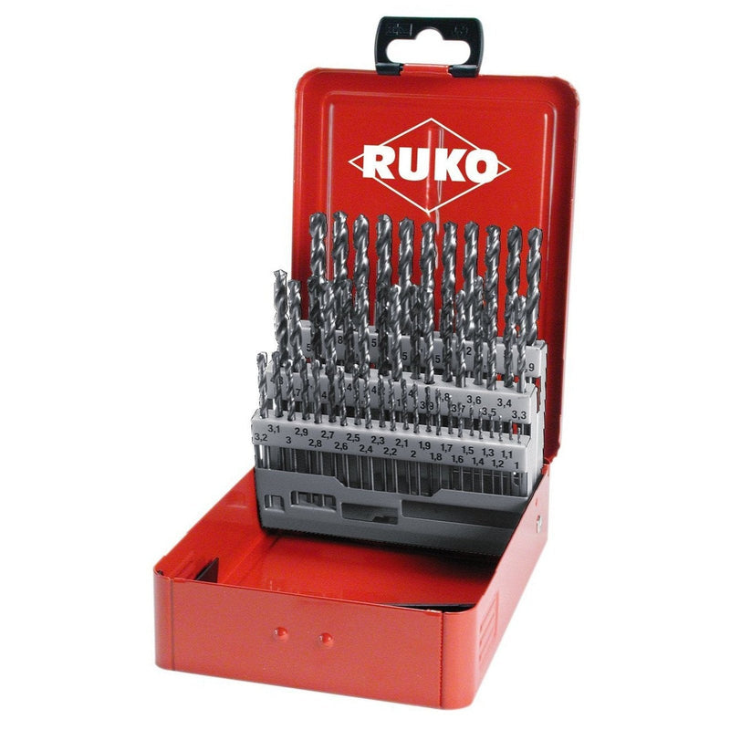 ruko 214217 set punte elicoidali hss