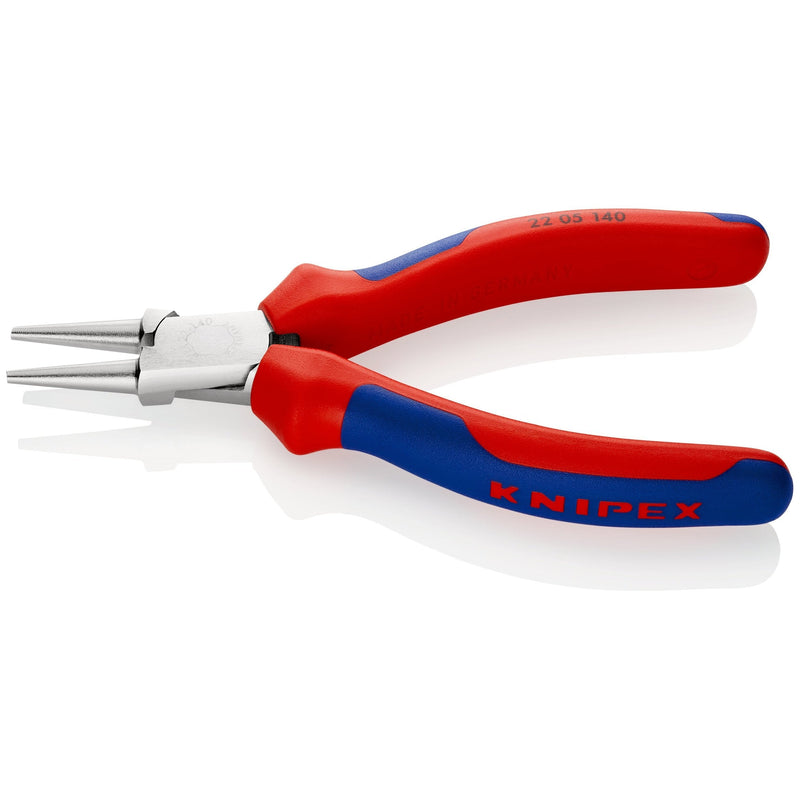 Pinza becchi tondi, cromata, manici bicomponente Knipex