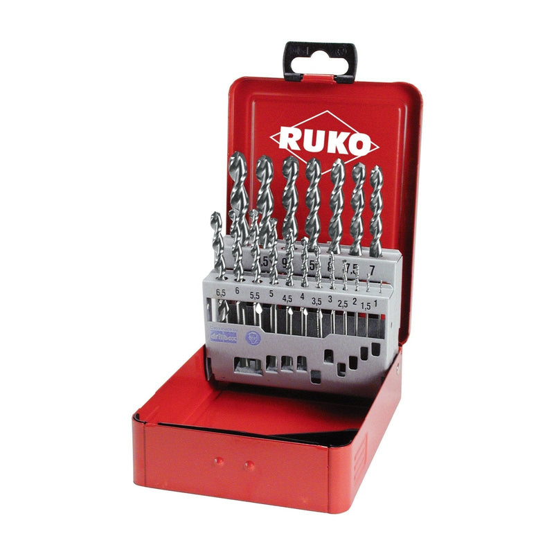 ruko 258214 set punte elicoidali hss tl3000