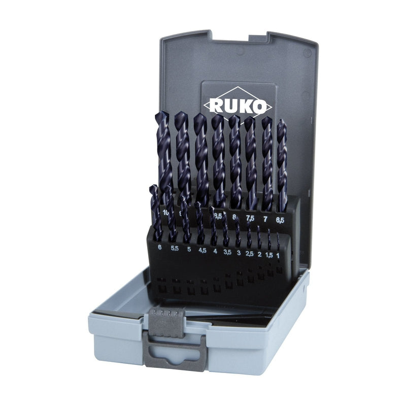 ruko 281214efro set punte elicoidali hss co8 tialn va