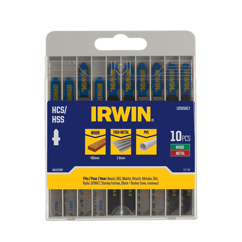 irwin 10505817 set lame seghetto alternativo codolo t