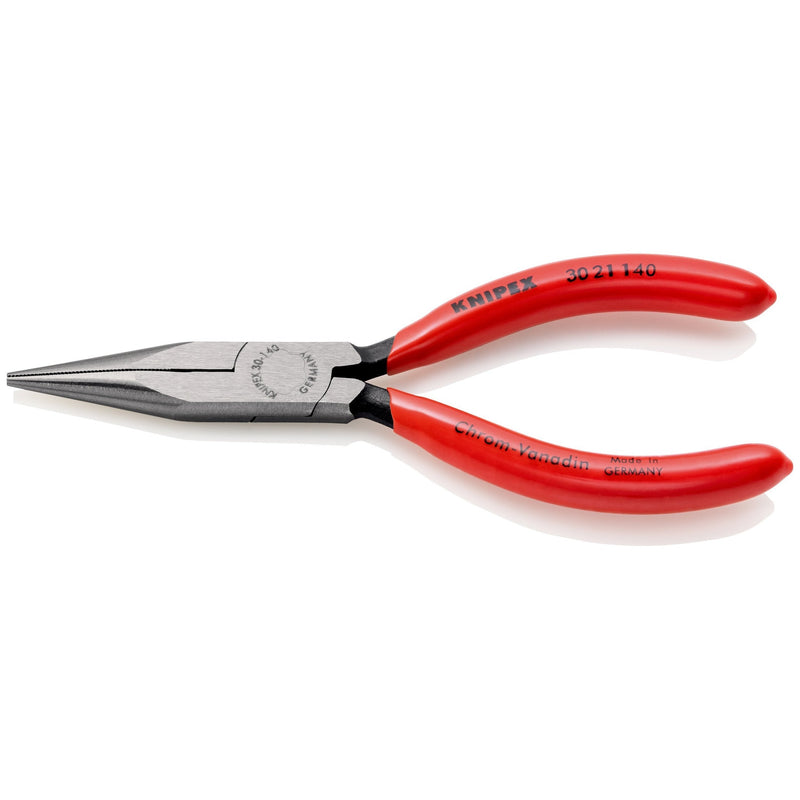 Pinza becchi lunghi mezzotondi, manici resina, bonderizzata nera Knipex