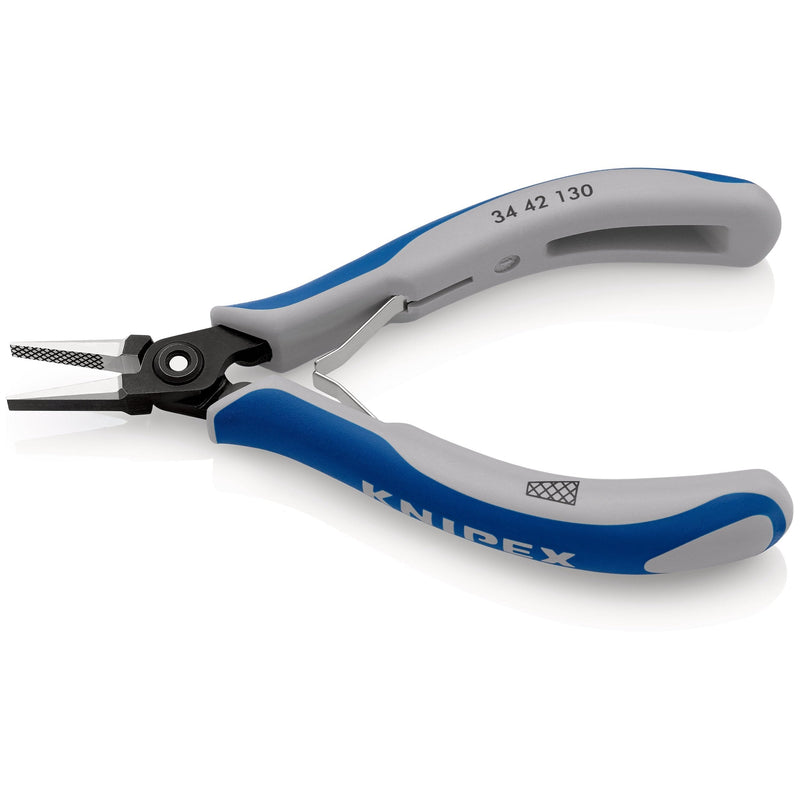 Pinza di precisione per elettronica, pinza brunita, testa pulita Knipex