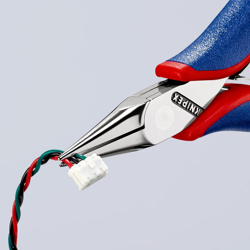 Pinza speciale per elettronica, testa specchio, con manici bicomponente Knipex