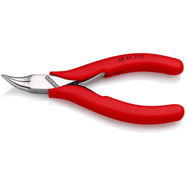 Pinza speciale per elettronica, testa specchio, con manici resina Knipex