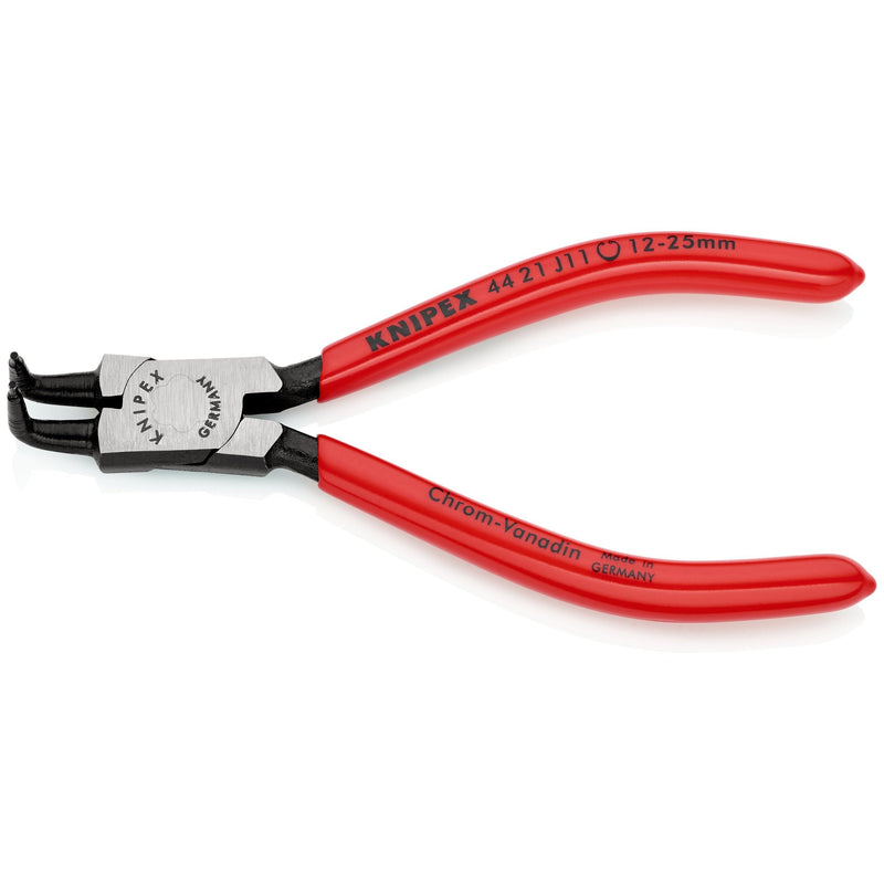 Pinze per anelli di sicurezza interni fori con becchi °, bonderizzata nera Knipex