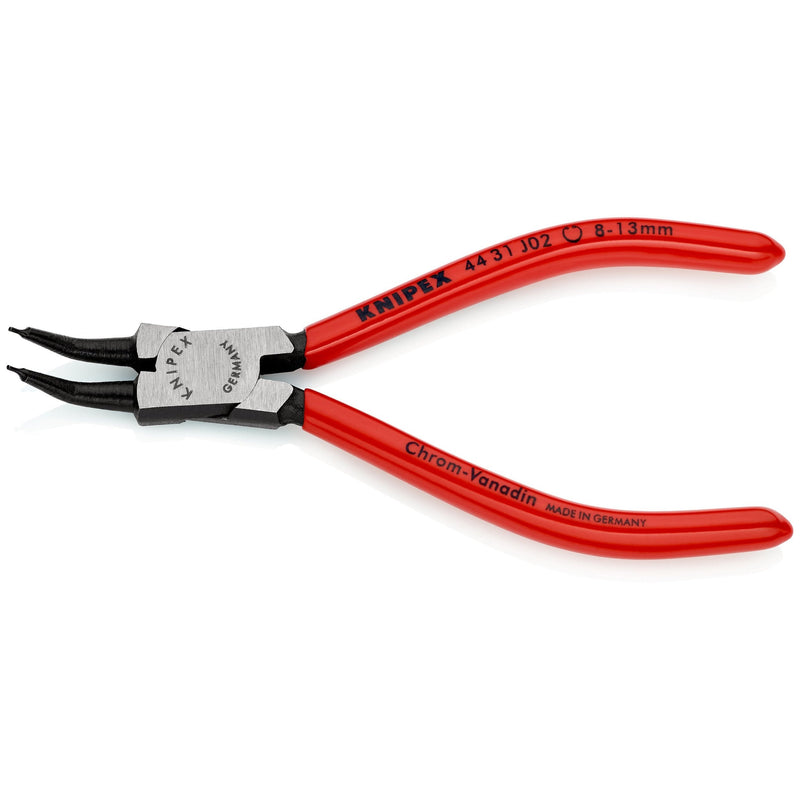 Pinze per anelli di sicurezza interni fori con becchi °, bonderizzata nera Knipex