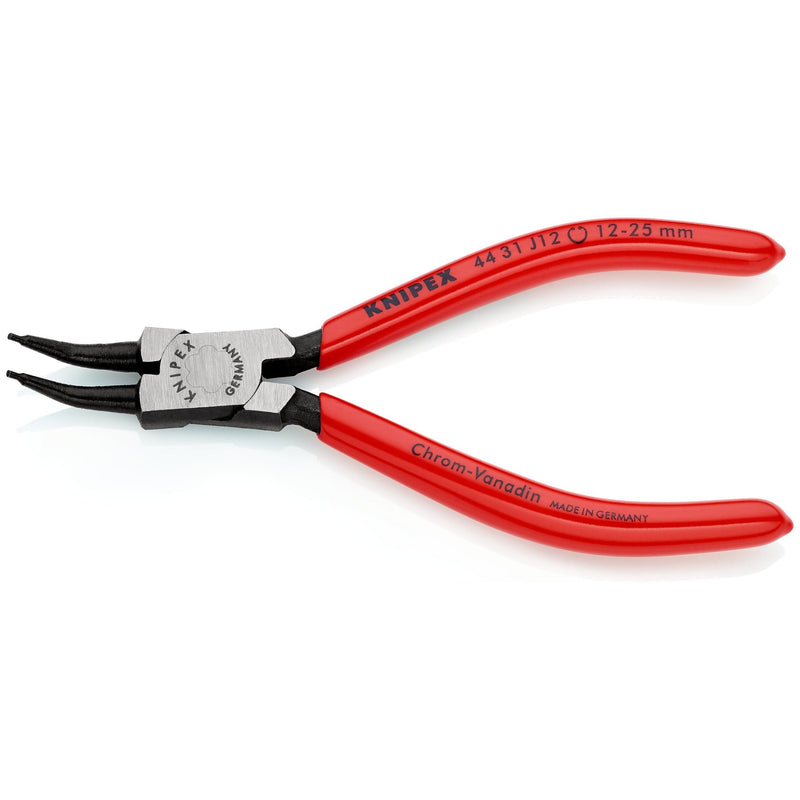 Pinze per anelli di sicurezza interni fori con becchi °, bonderizzata nera Knipex