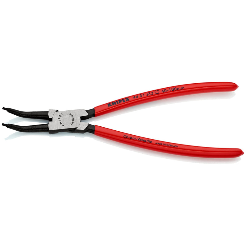 Pinze per anelli di sicurezza interni fori con becchi °, bonderizzata nera Knipex