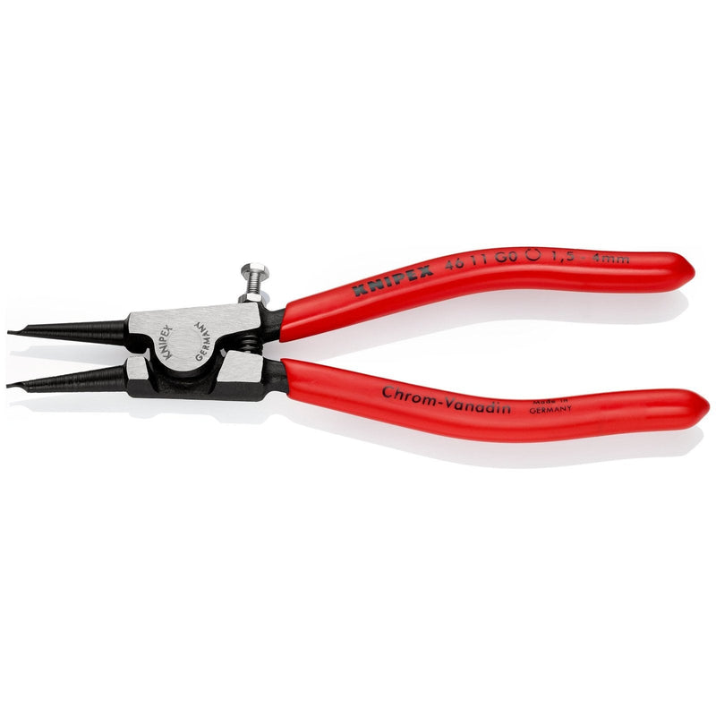 Pinze per anelli di sicurezza mordenti su alberi Knipex