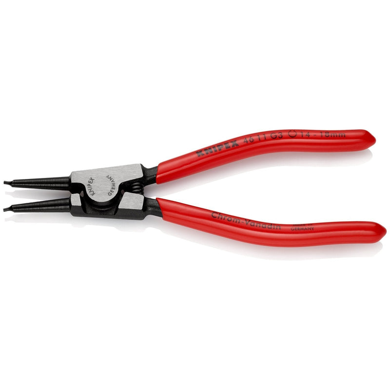 Pinze per anelli di sicurezza mordenti su alberi Knipex