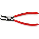 Pinze per anelli di sicurezza esterni su alberi, con becchi °, bonderizzata nera Knipex