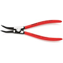 Pinze per anelli di sicurezza esterni su alberi, con becchi °, bonderizzata nera Knipex
