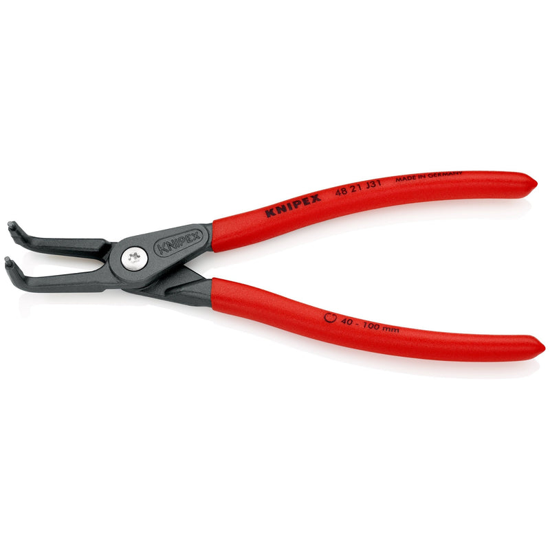 Pinze di precisione per anelli sicurezza interni fori, con becchi Knipex