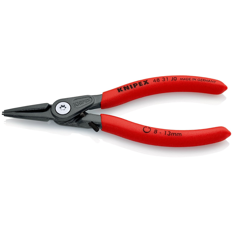 Pinze di precisione per anelli sicurezza interni fori, con meccanismo limitazione apertura/chiusura Knipex