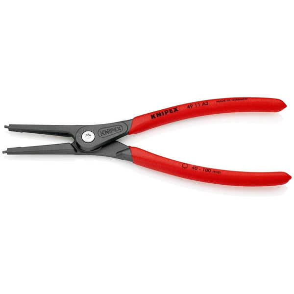 Pinze di precisione per anelli sicurezza esterni su alberi Knipex