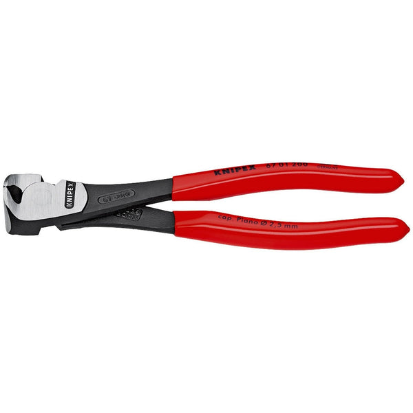 Tronchese con manici resina per meccanica, tagliente frontale tipo "forte" Knipex