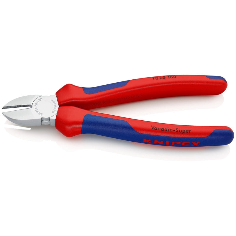Tronchese laterale cromata per meccanica, con manici bicomponente Knipex