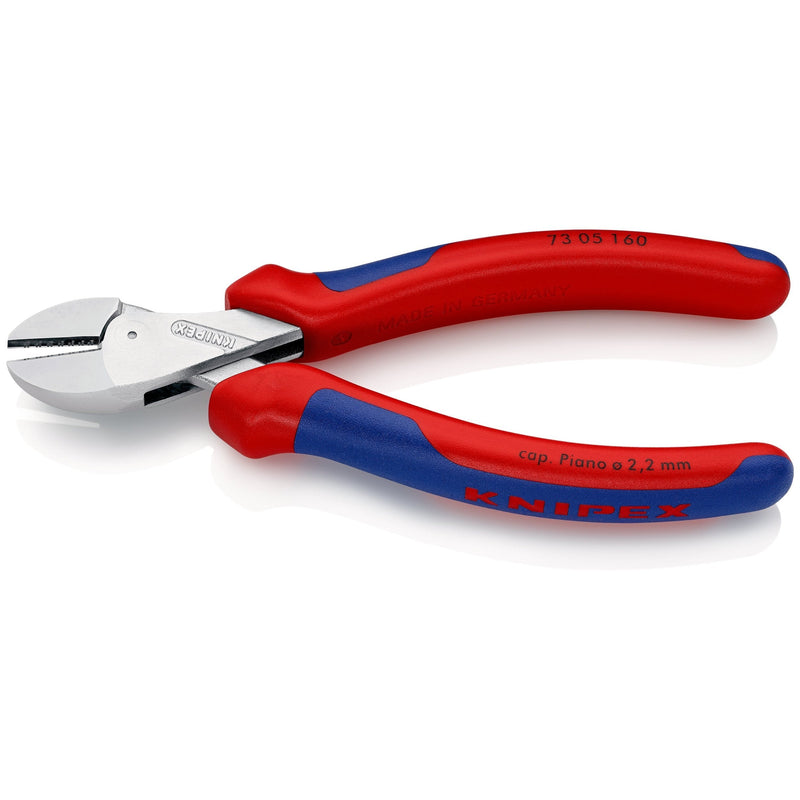 X Cut®, tronchese laterale compatto, cromata, grande forza di taglio Knipex