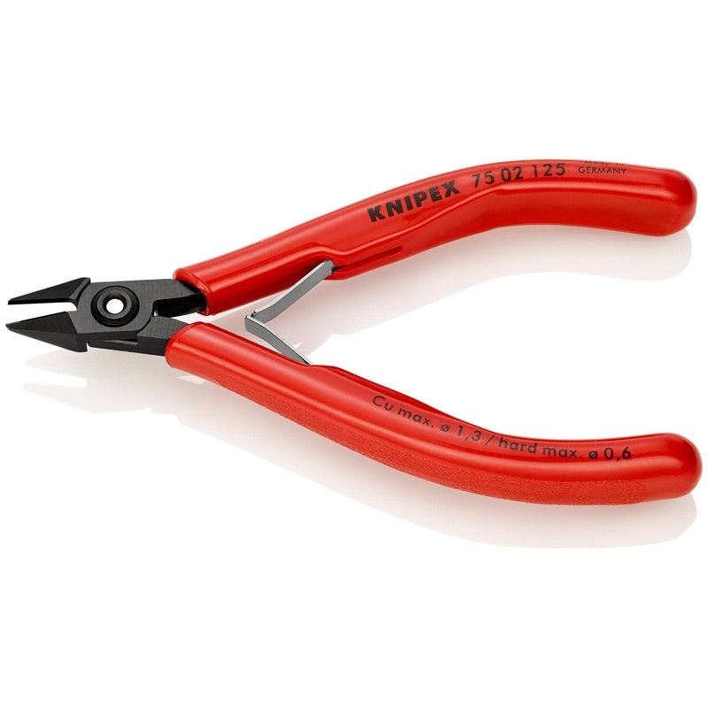 Tronchese laterale per elettronica, taglienti con sfaccettatura Knipex