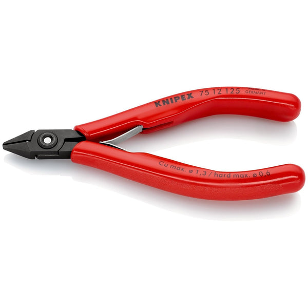 Tronchese laterale per elettronica, taglienti con sfaccettatura Knipex