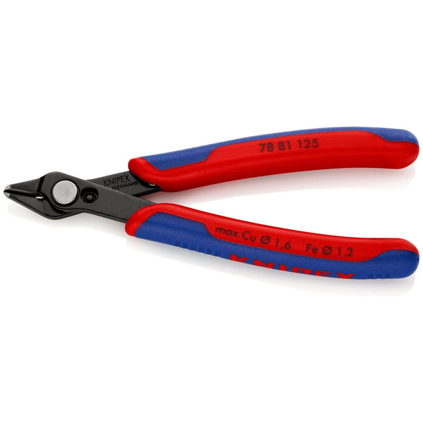 Electronic Super Knips®, brunita, sfaccettature molto piccole Knipex