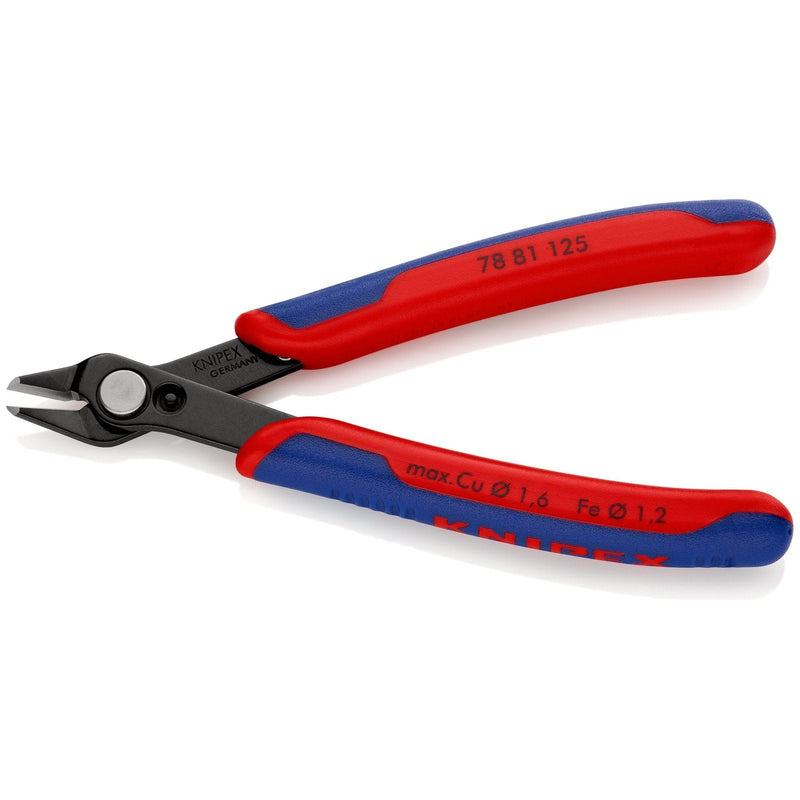 Electronic Super Knips®, brunita, sfaccettature molto piccole Knipex