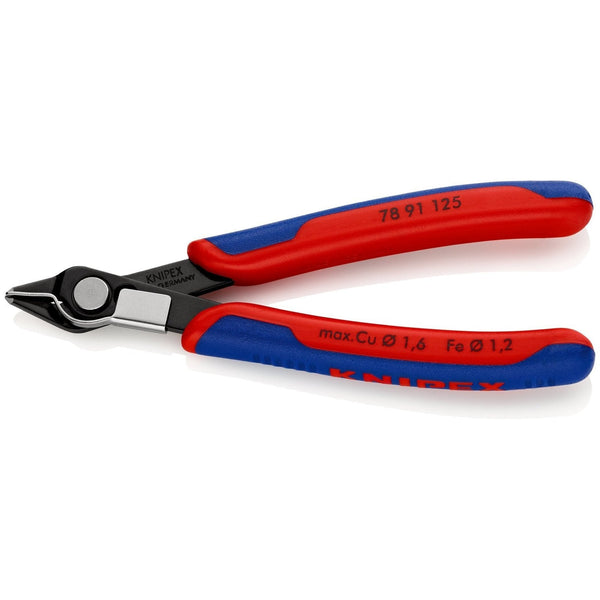 Electronic Super Knips®, brunita, sfaccettature molto piccole Knipex