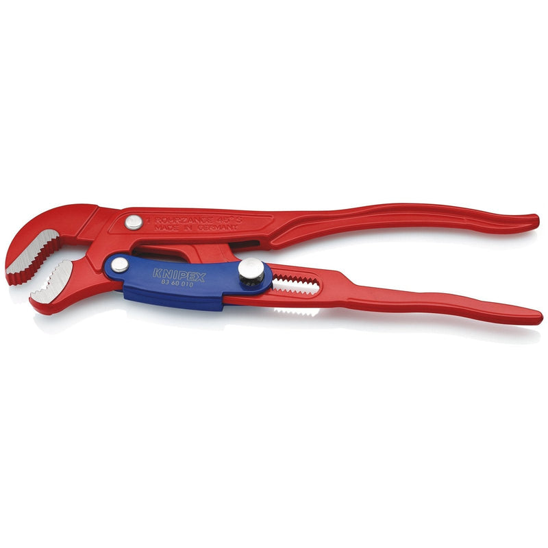 Giratubi rossa con ganasce ad "S" regolazione rapida Knipex