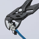 Pinza chiave bonderizzata nera, con manici materiale bicomponente Knipex