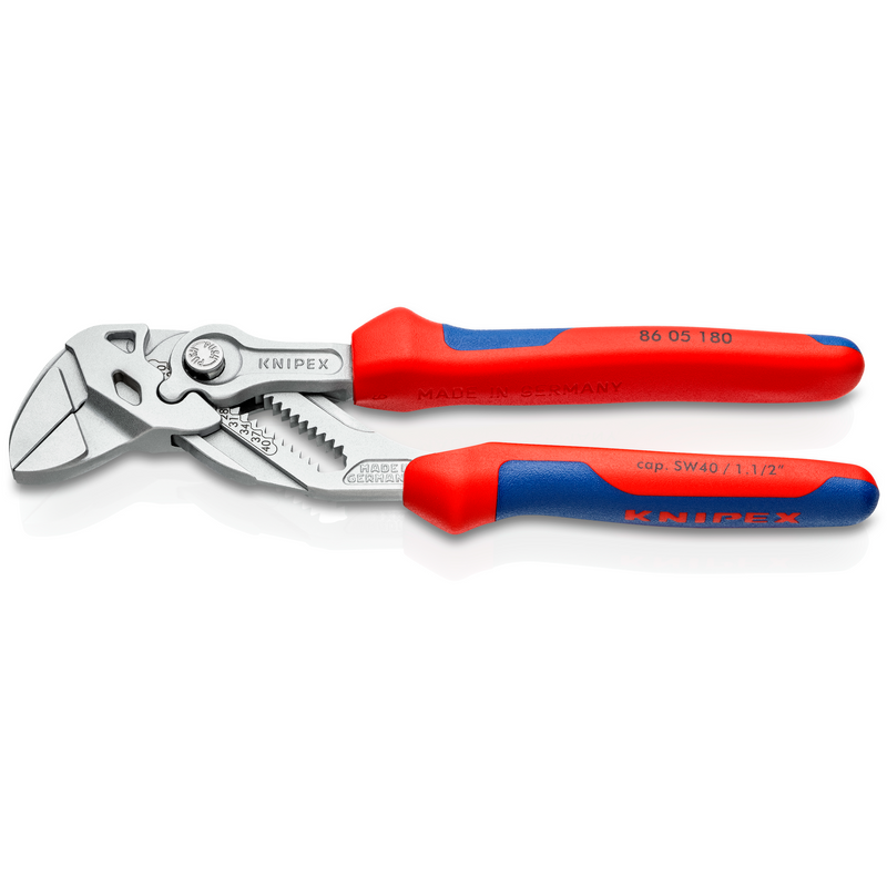 knipex 8605180 pinza chiave cromata manici bicomponente 86 05 180