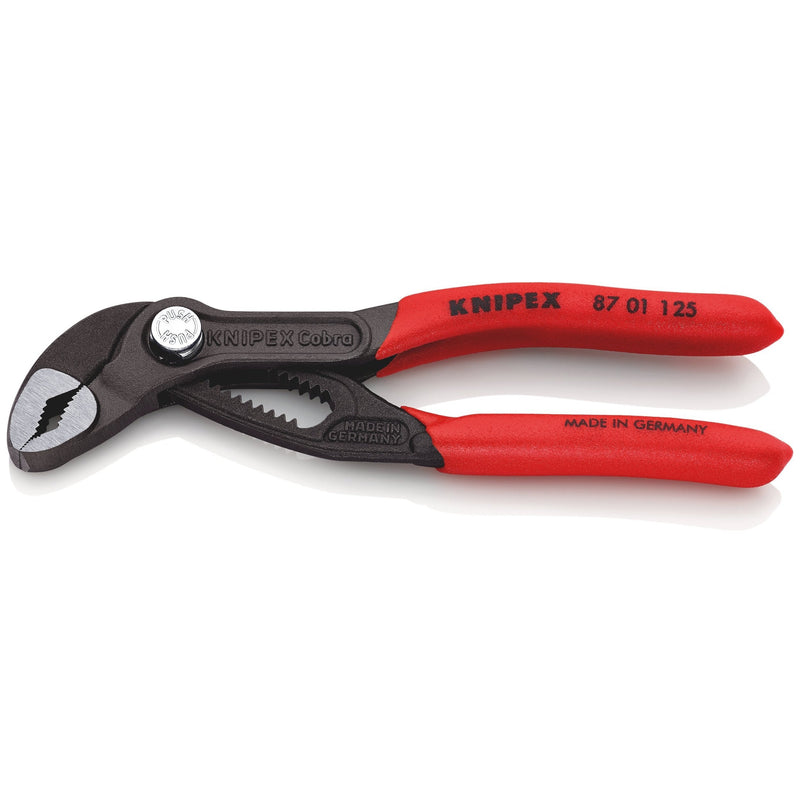 Pinza Cobra® bonderizzata grigia, manici rivestiti resina Knipex