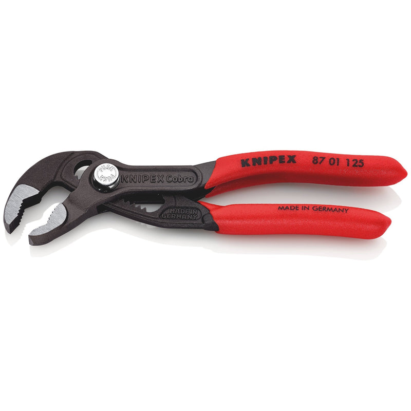 Pinza Cobra® bonderizzata grigia, manici rivestiti resina Knipex