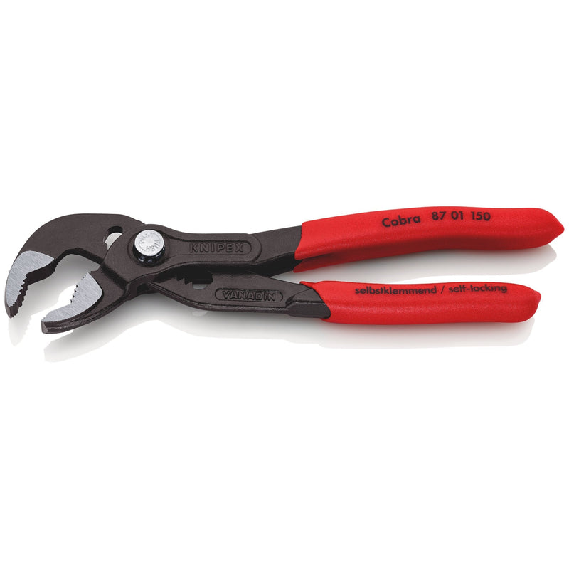 Pinza Cobra® bonderizzata grigia, manici rivestiti resina Knipex