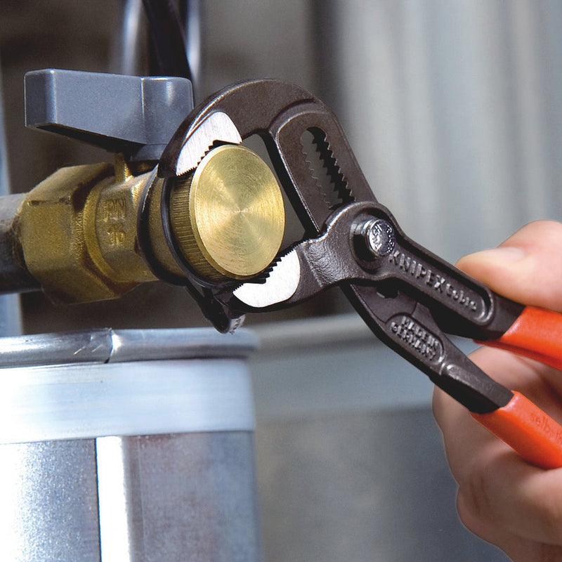 Pinza Cobra® bonderizzata grigia, manici rivestiti resina Knipex