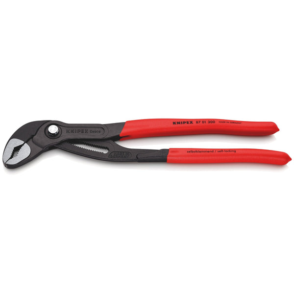 Pinza Cobra® bonderizzata grigia, manici rivestiti resina Knipex