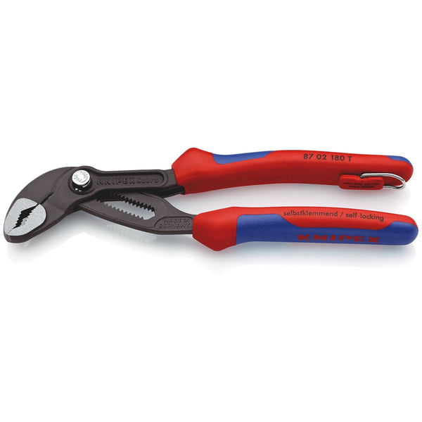 Pinza Cobra® bonderizzata grigia, manici materiale bicomponente Knipex