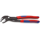 Pinza Cobra® bonderizzata grigia, manici materiale bicomponente Knipex