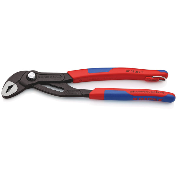 Pinza Cobra® bonderizzata grigia, manici materiale bicomponente Knipex