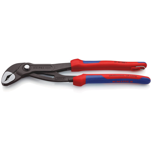 Pinza Cobra® bonderizzata grigia, manici materiale bicomponente Knipex