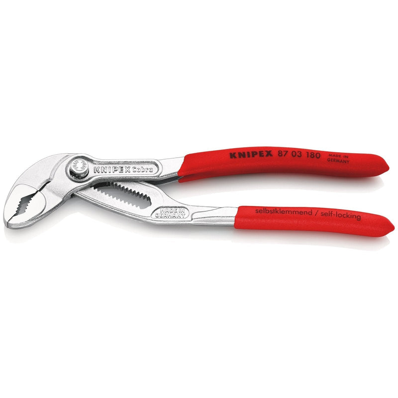 Pinza Cobra® cromata, manici rivestiti resina Knipex