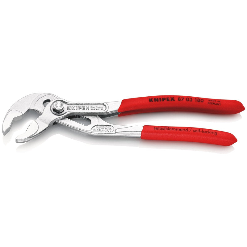 Pinza Cobra® cromata, manici rivestiti resina Knipex