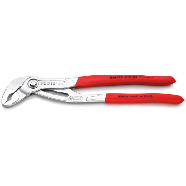 Pinza Cobra® cromata, manici rivestiti resina Knipex