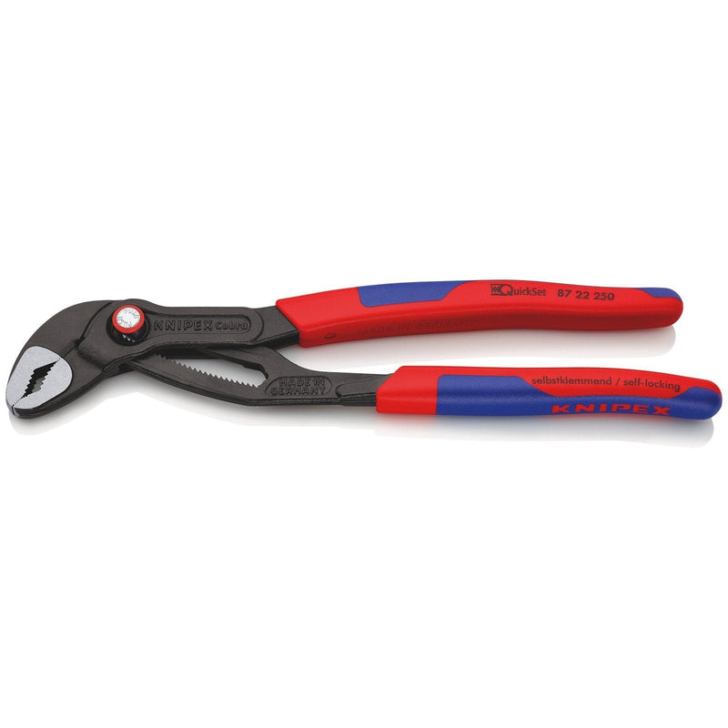 Knipex 8722250 pinza cobra quickset manici bicomponente 87 22 250