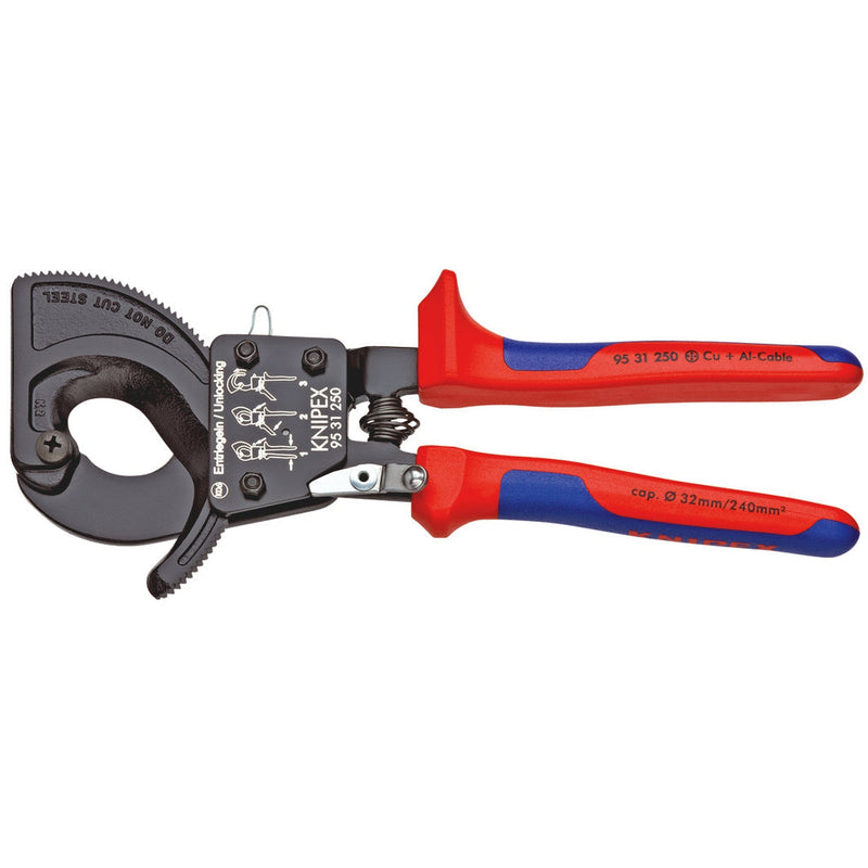 Cesoie cremagliera con sistema cricchetto Knipex